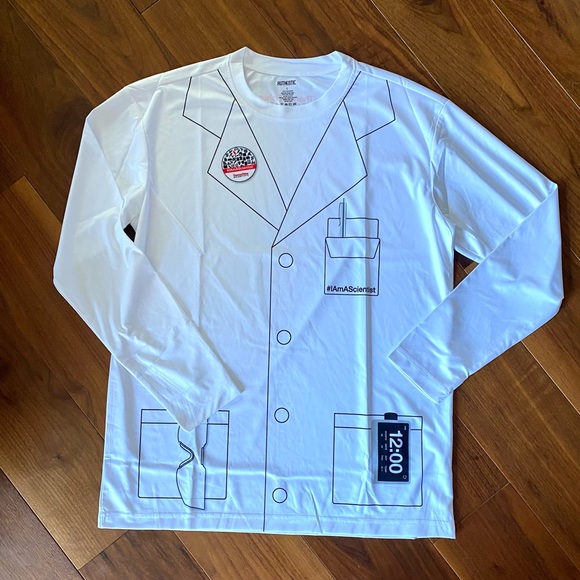 [Thermo Fisher] White Scientist Long Sleeve Tee
